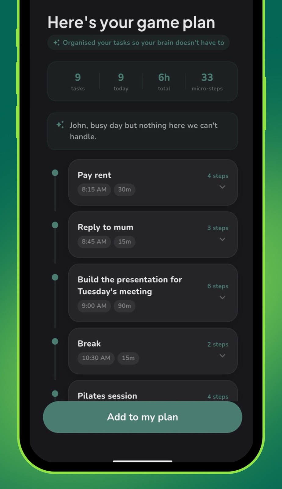Untangle turns thoughts into a game plan
